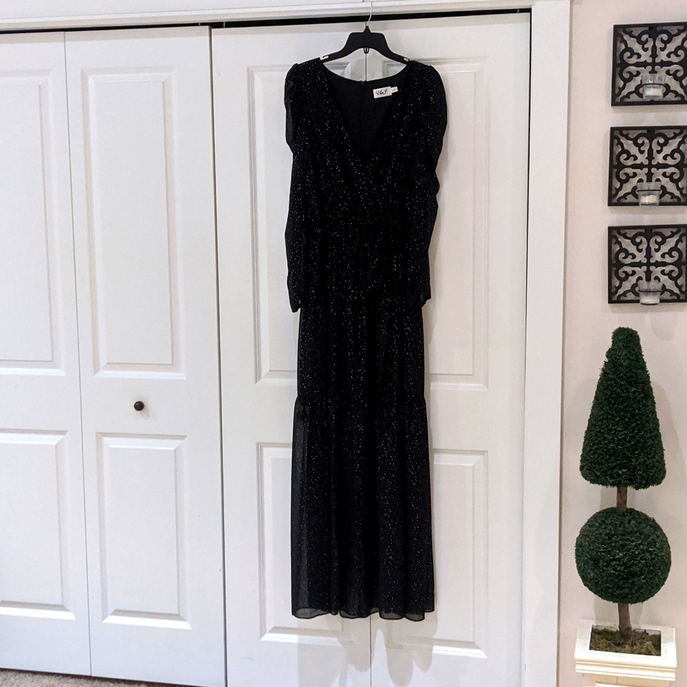 Eliza J black dress